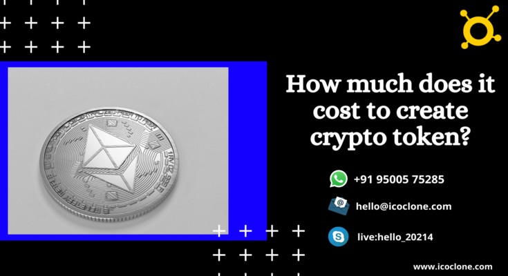 cost to create crypto token